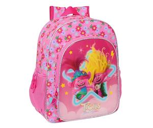 Safta TROLLS 3 Sac à dos scolaire pour enfant, sac à dos pour enfant, adaptable au chariot, idéal pour les enfants d'âge scolaire, confortable et polyvalent, qualité et résistance, 32 x 12 x 38 cm,