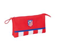 Safta Trousse triple Atlético de Madrid pour enfant 22x3x12 cm Rouge résistante