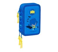 Safta Trousse scolaire Batman PRESCOLAIRE 37 outils pour enfant 5-14 ans 12,5x5,5x19,5 cm