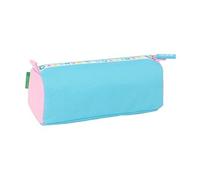 Safta Benetton Unique Trousse avec fermeture éclair et compartiment, trousse pour enfant, idéale pour les enfants d'âge scolaire, confortable et polyvalente, qualité et résistance, 21 x 7 x 8 cm, Bleu