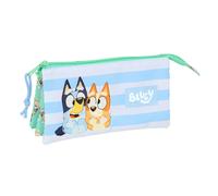 Safta Trousse triple Blue Sisers, pour enfant, 22 x 3 x 12 cm, Vert d'eau, M
