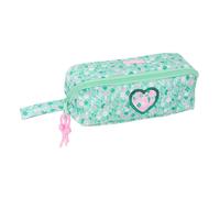 Safta – Trousse carrée Cuore – Grande, confortable et résistante 22 x 10 x 10 cm – Menthe M