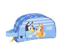 Safta Grande trousse de toilette enfant BLUEY LET'S PLAY adaptable chariot 5-14 ans 26x16x9 cm bleu