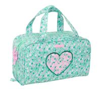 Safta Trousse de toilette CUORE rectangulaire avec poignée, adaptable à la voiture – Menthe