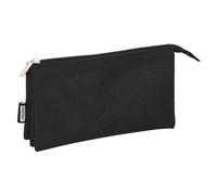 Trousse d'écolier Safta Noir (22 x 12 x 3 cm)