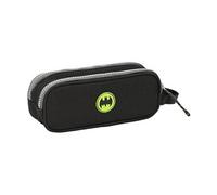 safta Batman Game Over - Trousse Double pour Enfant, idéale pour Les Enfants d'âge Scolaire, Confortable et Polyvalente, qualité et résistance, 21 x 6 x 8 cm, Noir, M, Décontracté