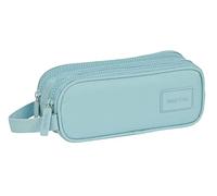 safta - Trousse Double Enfant, étui pour Enfants, idéal pour Les Enfants d'âge Scolaire, Confortable et Polyvalent, qualité et résistance, 21 x 6 x 8 cm, Couleur Bleu, Bleu, Estándar, décontracté