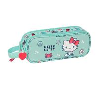 Safta Trousse fille double Hello Kitty Sea Lovers Vert 21 x 6 x 8 cm
