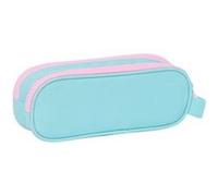 safta Munich Heaven Trousse Double pour Enfant, idéale pour Les Enfants d'âge Scolaire, Confortable et Polyvalente, qualité et résistance, 21 x 6 x 8 cm, Couleur Bleu Ciel, Bleu Ciel, Estándar,