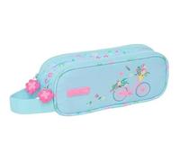Safta - Trousse Double, Tissu Recyclable, Trousse Pour Enfant, Idéale Pour Les Enfants D'âge Scolaire, Confortable Et Polyvalent,