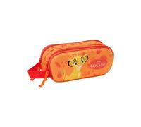 Safta Trousse double 3D El Rey Leon – 21 x 6 x 8 cm – Orange – Enfant