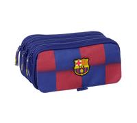 Safta Trousse triple F.C. Barcelone 1ère équipe 25/26 pour enfant, grande 21,5 x 8 x 10 cm, bleu