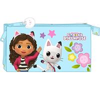 safta Trousse Fourre-Tout Double Gabby's Dollhouse Bleu 22 x 12 x 3 cm