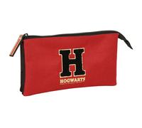 safta Harry Potter Hogwarts - Trousse Triple, Trousse pour Enfant, idéale pour Les Enfants d'âge Scolaire, Confortable et Polyvalente, qualité et résistance, 22 x 3 x 12 cm