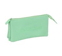 Safta Trousse triple Kappa Basics pour enfant – Confortable, résistante 22×3×12 cm – Menthe M
