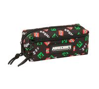 Safta Trousse Minecraft 22x8.5x6 Cm Triple