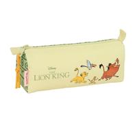 safta Mufasa Trousse à Crayons avec Fermeture éclair et Compartiment, idéale pour Les Enfants d'âge Scolaire, Confortable et Polyvalente, qualité et résistance, 21 x 7 x 8 cm, Vert/Beige, Vert/Beige,
