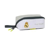 Safta Trousse carrée Real Madrid EQUIPACIÓN 25/26 – Grande, polyvalente 22x10x10 cm Blanc M