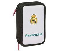 Real Madrid EQUIPACIÓN 26/27 - Trousse scolaire pour enfant, avec 29 outils inclus, idéale pour les enfants de 5 à 14 ans, confortable et polyvalente, qualité et résistance, 12,5 x 4 x 19,5 cm