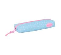 safta | Trousse rectangulaire Blackfit8 Smile avec Dos élastique, 22 cm avec 1 Compartiment zippé, Organiseur pour Cahier ou classeur, Dimensions : 22 x 7 x 4 cm