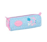 safta | Trousse rectangulaire Blackfit8 Smile pour l'école, pour Enfants avec 1 Compartiment zippé, idéale pour la rentrée Scolaire, Multicolore Bleue et Rose avec poignée, Dimensions : 21 x 7 x 8 cm