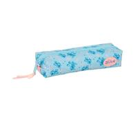 safta | Trousse rectangulaire Disney Stitch Ohana avec élastique au Dos, 22 cm, pour Enfants et Adolescents, 1 Compartiment zippé, Dimensions : 22 x 7 x 4 cm