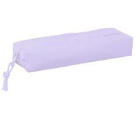 safta - Trousse rectangulaire pour Enfant, idéale pour Les Enfants d'âge Scolaire, Confortable et Polyvalente, qualité et résistance, 22 x 7 x 40 cm, Couleur Violet Clair, Violet Clair, Estándar,