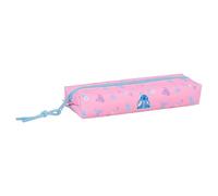 safta | Trousse rectangulaire Stitch Bright avec élastique au Dos, 22 cm, Trousse Scolaire pour Enfants, idéale pour la rentrée, 1 Compartiment zippé, Dimensions : 22 x 7 x 4 cm.