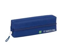 Safta - Trousse - Rectangular, With Elastic Band , 22 Cm - Bleu Marine - Fc Barcelone