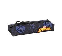 SAFTA - Trousse - rectangular, with elastic band , 22 cm - Spider Man "Attack"