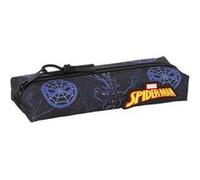 safta Spiderman Attack - Trousse rectangulaire pour Enfant, idéale pour Les Enfants d'âge Scolaire, Confortable et Polyvalente, qualité et résistance, 22 x 7 x 40 cm, Noir, M, Décontracté