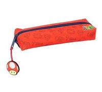 SAFTA - Trousse - rectangular, with elastic band , 22 cm - Super Mario "Trick" G
