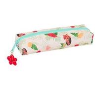 Safta Trousse rectangulaire Vaiana – 22×7×40 cm – Enfant confortable et polyvalente – Beige/Bleu