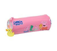 Peppa Pig Baby Pig - Trousse Scolaire Ronde pour Enfants de 5 à 14 Ans, Confortable et Polyvalente, qualité et résistance, 20 x 7 cm