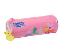 Peppa Pig Baby Pig - Trousse Scolaire Ronde pour Enfants de 5 à 14 Ans, Confortable et Polyvalente, qualité et résistance, 20 x 7 cm