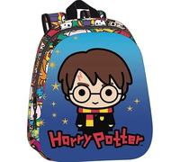 Safta Trousse scolaire double 3D Harry Potter avec deux compartiments séparés et fermetures éclair, poignée latérale, dimensions 21 x 6 x 8 cm, trousse scolaire 2 compartiments, Sac à dos scolaire 27