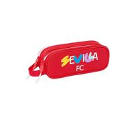 safta Sevilla FC - Trousse Double pour Enfant, idéale pour Les Enfants d'âge Scolaire, Confortable et Polyvalente, qualité et résistance, 21 x 6 x 8 cm, Rouge, Rouge, Estándar, Décontracté