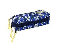 SAFTA - Trousse - small, triple, with elastic band, 20 cm - Sonic Prime "City"