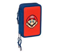 Safta Trousse Super Mario 12.5x19.5x5.5 Cm Triple