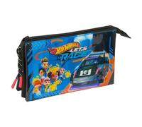 Safta - Trousse - Triple - Hot Wheels "Let's Race