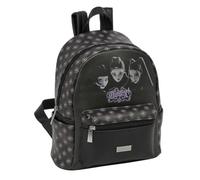 Safta | Trousse triple K-Pop Demon Hunters 37 pièces, trousse scolaire organiseur avec 3 compartiments et fermeture éclair, comprend des marqueurs, 16 crayons, règle et demi-cercle, dimensions 12,5 x