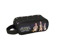 safta | Trousse Triple K-Pop Demon Hunters Sound avec Fermeture éclair et poignée latérale, Dimensions : 21 x 7 x 8,5 cm