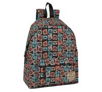Safta | Trousse triple Mandalorian & Grogu 37 pièces, trousse scolaire organiseur avec 3 compartiments et fermeture éclair, comprend 16 crayons, 14 marqueurs, règle et demi-cercle, dimensions 12,5 x