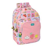 Safta Trousse triple Mr. Wonderful Comic 37 pièces, trousse scolaire organiseur avec 3 compartiments et fermeture éclair, comprend 16 crayons, 14 marqueurs, règle et demi-cercle, dimensions 12,5 x 5,5