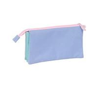 Safta Trousse triple Munich Mellow enfant Bleu/bleu ciel/rose clair 22 x 3 x 12 cm