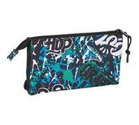 SAFTA - Trousse - triple - noir - Graffiti "Go"
