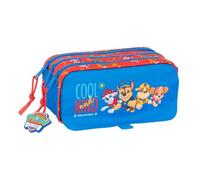 safta | Trousse Triple Pat' Patrouille, pour Enfants, avec 3 Compartiments zippés, Poche Avant, bandoulière Adaptable à Un Sac à Dos à roulettes, Multicolore, Dimensions : 21,5 x 8 x 10 cm