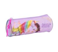 safta Unicorn Academy - Trousse Ronde Scolaire, Trousse pour Enfant, idéale pour Les Enfants de 5 à 14 Ans, Confortable et Polyvalente, qualité et résistance, 20 x 7 cm, Lilas, M, Décontracté