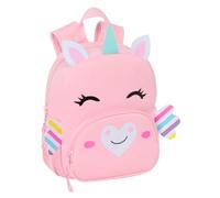 safta Unicorn - Sac à dos en néoprène, idéal pour les enfants de différents âges, confortable et polyvalent, 20 x 9 x 25 cm, rose, M, Décontracté