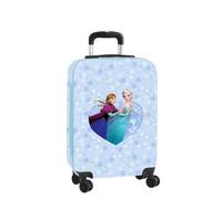 safta | Valise Cabine 20″ Frozen Disney, Rigide ABS+PC, 4 Roues Doubles pivotantes à 360°, Cadenas de sécurité, intérieur doublé avec séparateur et Poche Filet, Dimensions 34,5x20x55 cm